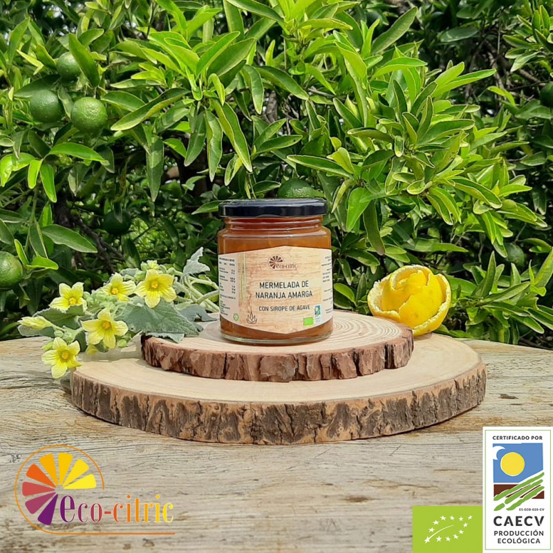 🍊 Mermelada Ecológica de Naranja Amarga con Sirope de Ágave - 260gr