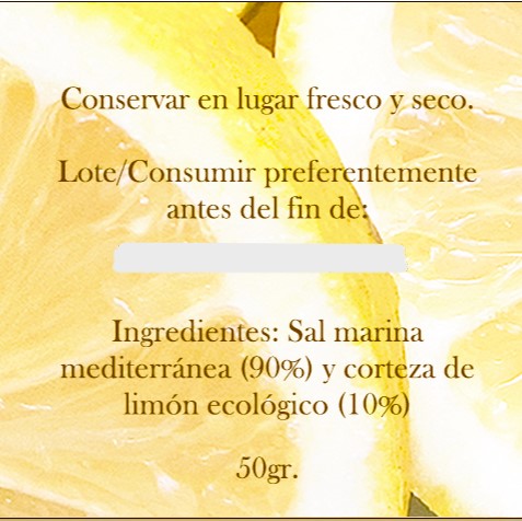 🧂 Sal Marina en Escamas con Limón Ecológico 50gr