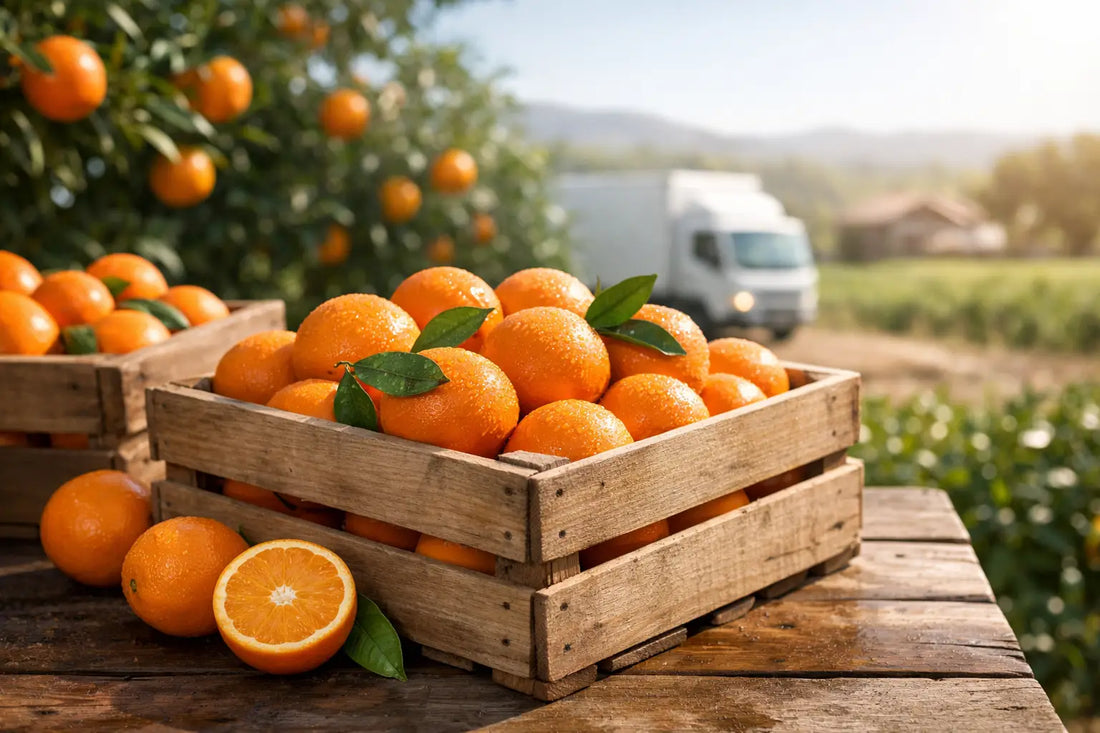 Cajas de naranjas: frescura del campo a casa