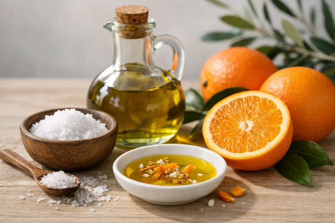 Aceite y sal con naranja: cómo usarlo bien