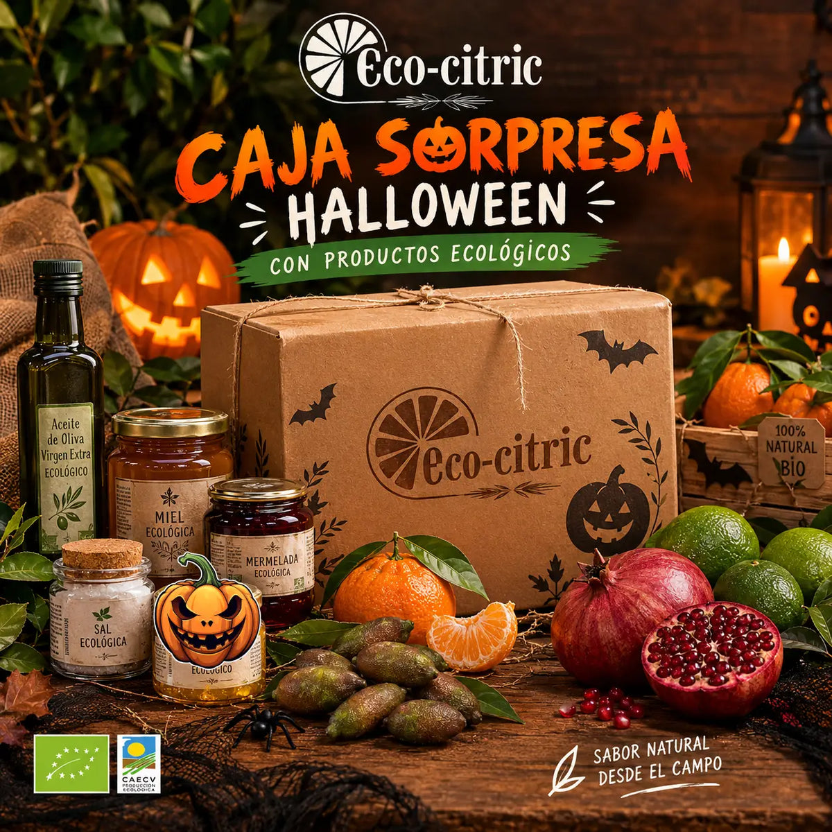 Caja Sorpresa Halloween con Productos Ecológicos